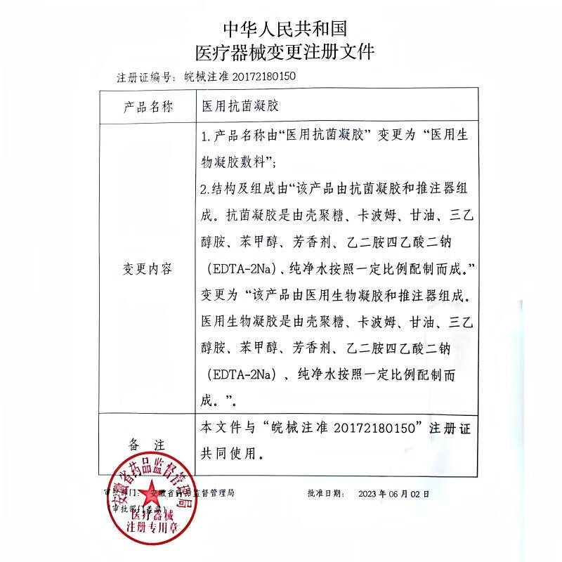 润坦宁徽科生物润坦宁医用生物凝胶敷料II型内痔肛门瘙痒灼痛疼痛脱垂 1盒 3支【内痔 混合痔 瘙痒 灼痛】