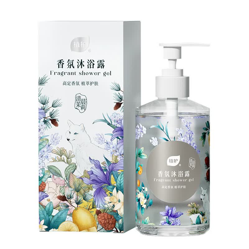 植护香氛沐浴露 持久留香 植萃 520ml*1瓶-清晨茉莉
