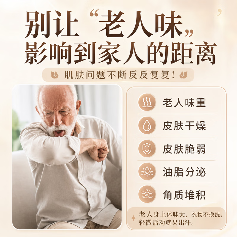 ZYUO【日本】沐浴露去除老人味去异味体臭持久留香温和不刺激老人专用 1瓶装 【体验装】植萃净养 滋润保湿 专业美护设计|极速发货|无效包退