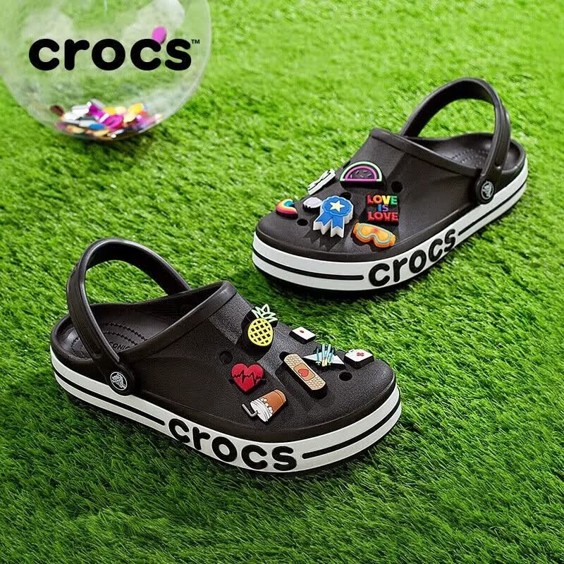 卡骆驰（CROCS）贝雅卡骆班洞洞鞋|205089 黑色/白色-066   43 (270mm)  