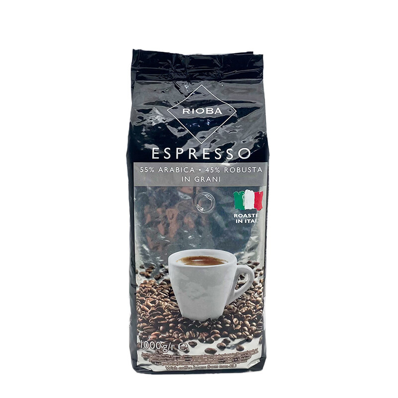 瑞吧(RIOBA)麦德龙意大利进口RIOBA瑞吧银装咖啡豆意式特浓ESPRESSO 1KG 1000g