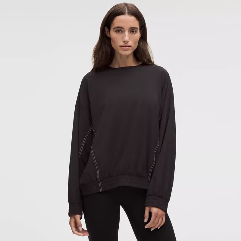 lululemon露露乐檬 女士套头衫 26新款 Define 系列 女士宽松舒适运动卫衣 黑色/Black/Light Ivory 3XS (0)