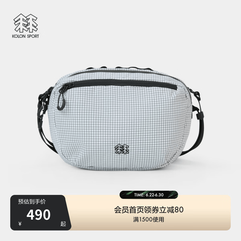 KOLON SPORT/可隆户外腰包 男女同款徒步挎包拎包休闲包 LUBH6MNK28-OW 米白 XXX