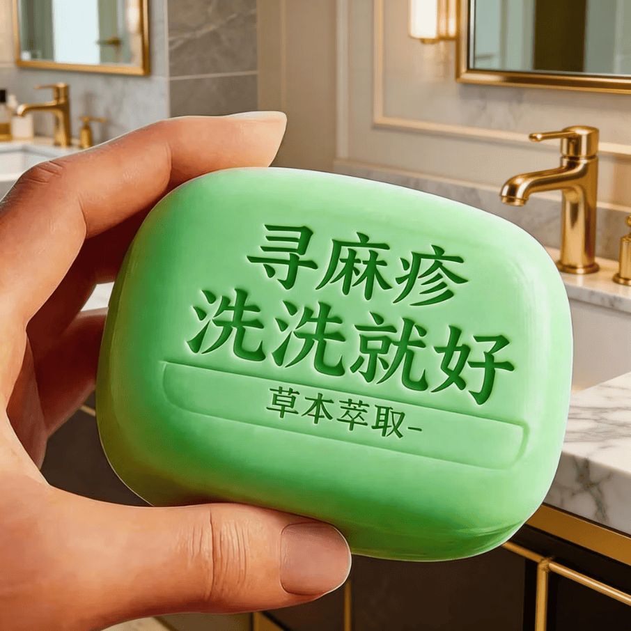 示博士【香港正品】荨麻手工皂全身干痒起皮块状荨麻风团止痒香皂 3盒【升级装/99倍效】局部疹