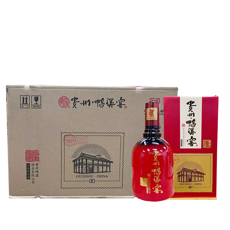 2021年贵州鸭溪窖酒 多彩鸭溪窖酒 52度浓香型高度白酒 500ml*6瓶