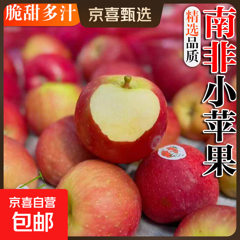 南非樱桃小苹果 脆甜可口富士新鲜水果迷你小巧方便携带 8个装(单果净重80-100g)