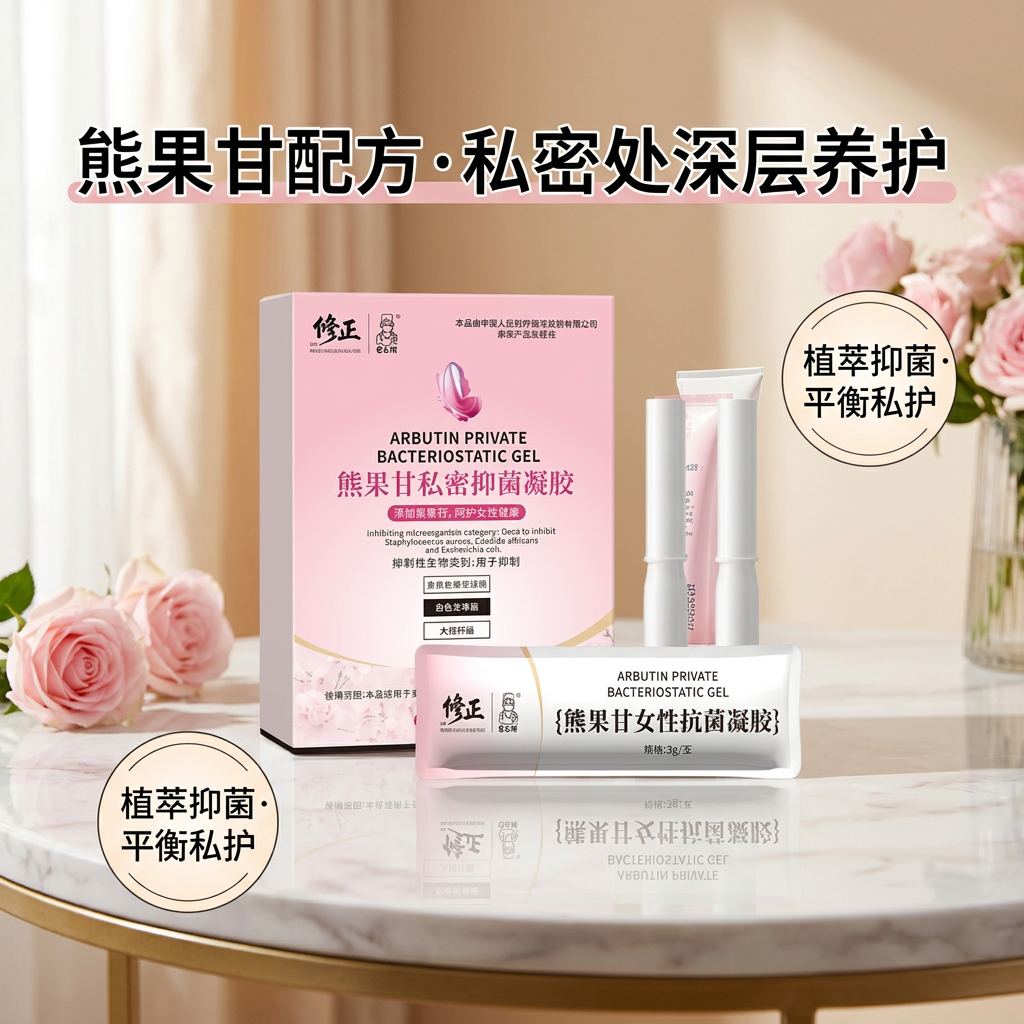 修正熊果苷妇科凝胶炎症抑菌瘙痒女产后松弛干涩宫颈糜烂白带异味 女性私处护理凝胶3g*5