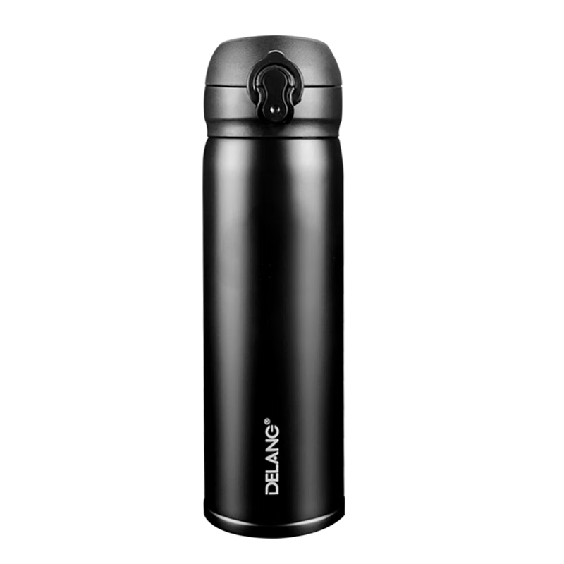 德琅(DELANG)保温杯办公商务保温杯 DL8108-420ml弹跳杯-象牙白