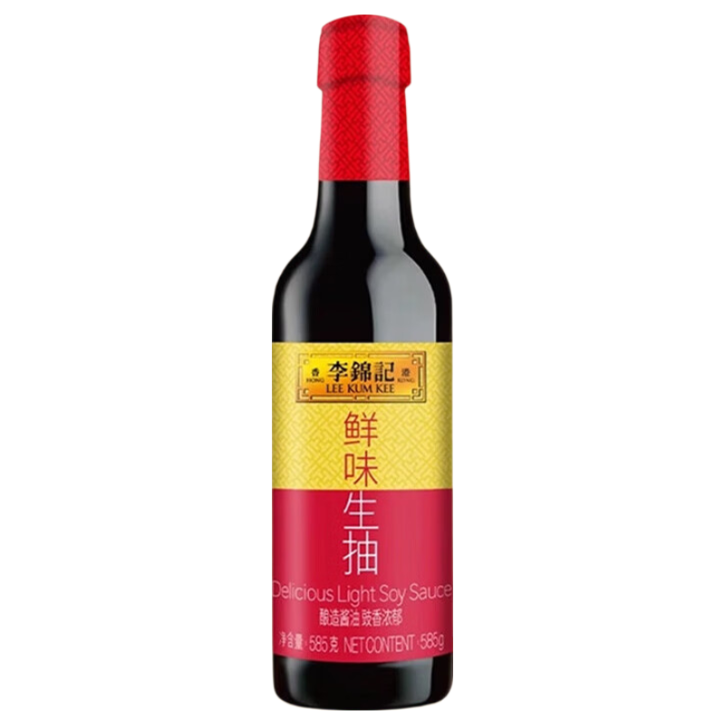 李锦记鲜味生抽585g 酿造酱油 家用厨房炒菜增味提鲜烹饪烧肉上色调味品 鲜味生抽585g*1瓶