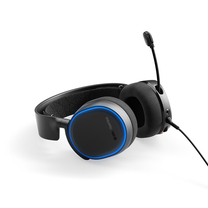 赛睿 (SteelSeries) Arctis 寒冰5 有线耳机耳麦 头戴式耳机 电竞游戏耳机 经典爆款 黑色