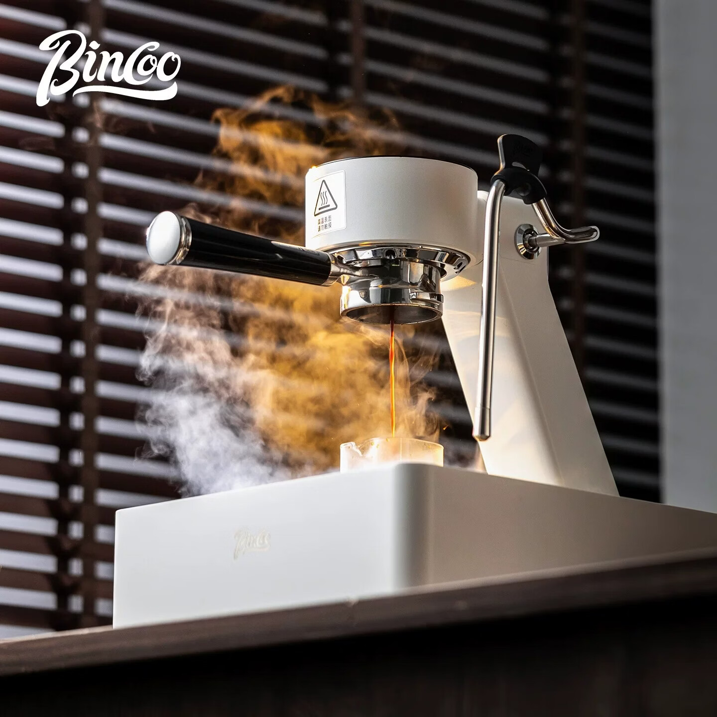 BincooS2Pro开拓者咖啡机意式半自动家用小型冷热双萃触控咖啡机嵌入式 S2 Pro 开拓者咖啡机-黑色+酷鹰电动磨豆机