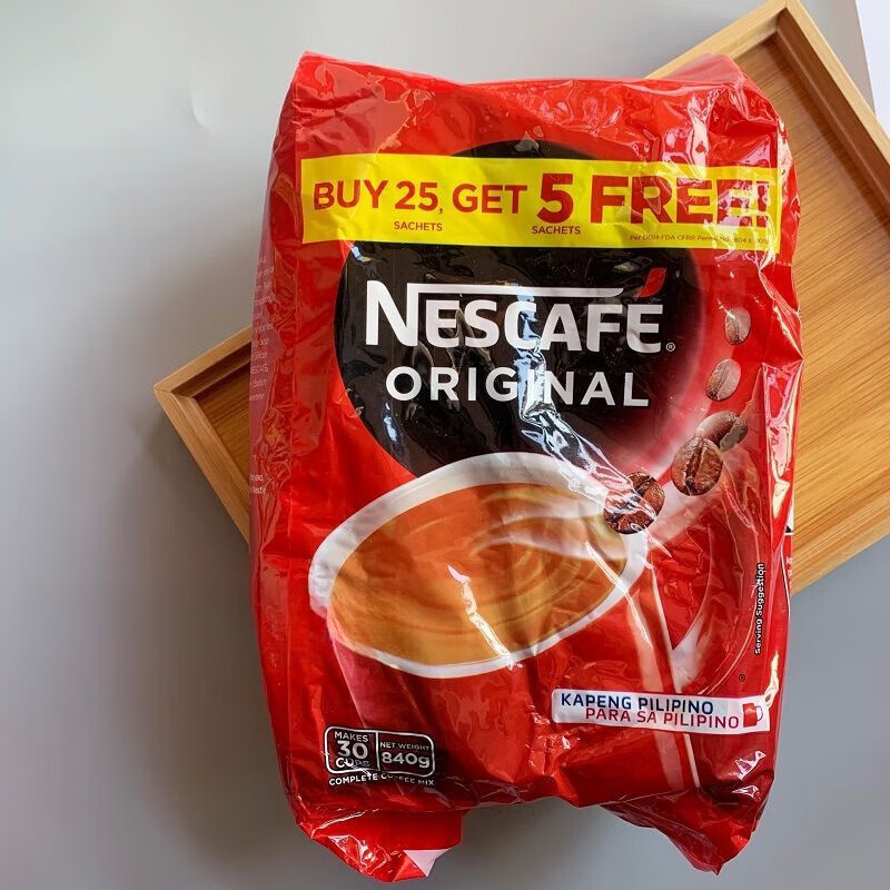 nescafe现货菲律宾进口nescafe原味三合一咖啡香醇可口26g30包 26g10