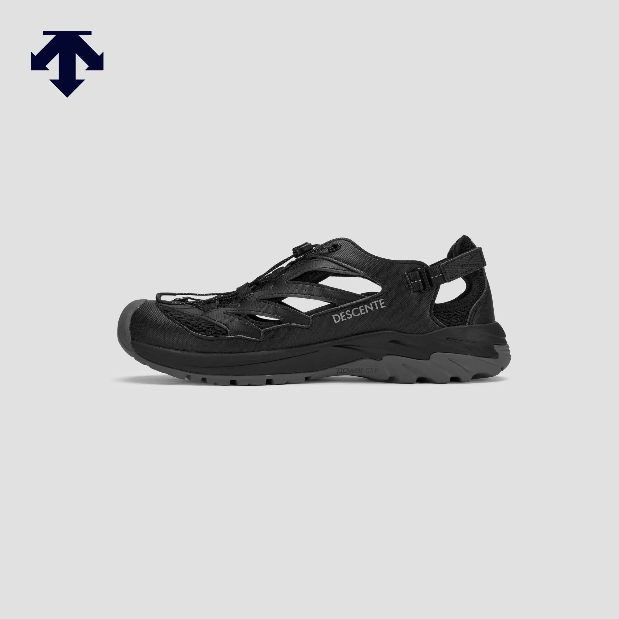 迪桑特（DESCENTE）DESCENTE迪桑特SPORTS STYLE男女同款透气缓震运动凉鞋溯溪鞋 BK-黑色 36.5
