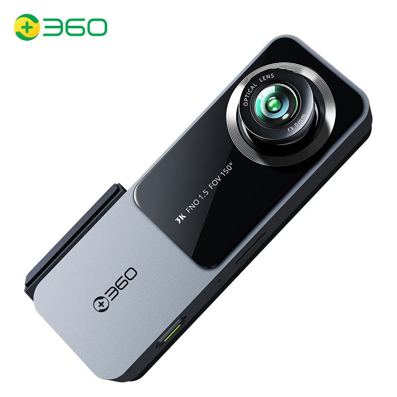 360 行车记录仪K580 3K超清影像画质 星光夜视 隐藏式+128G卡+降压线