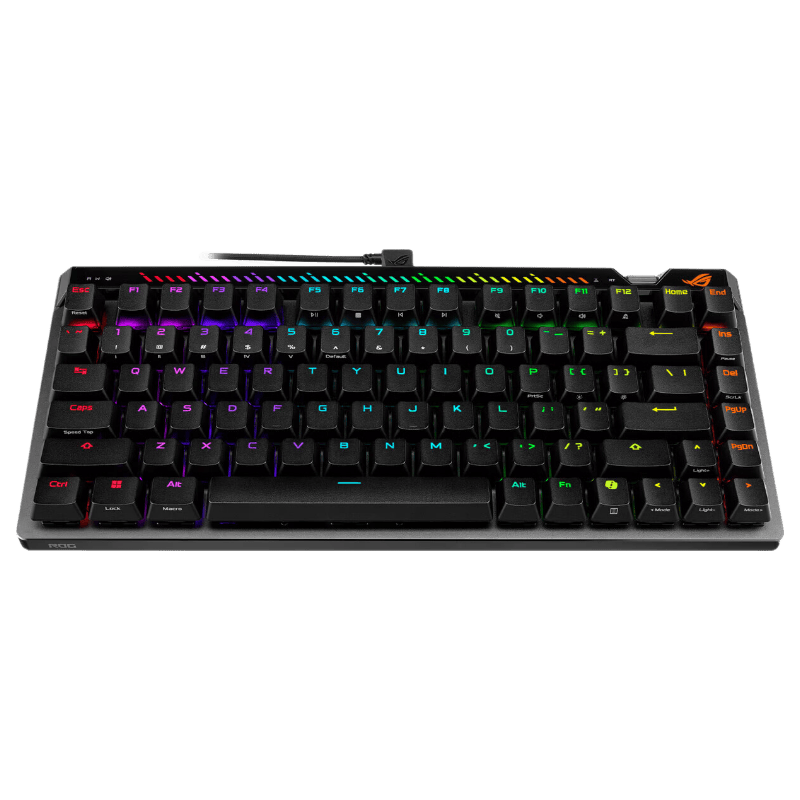ROG【发顺丰 明日达】ROG魔导士ACE 75HE PBT 游戏磁轴键盘ROG玩家国度 改装三模无线蓝牙 魔导士ACE 75HE 暗夜黑 ROG HFX V2X 磁轴