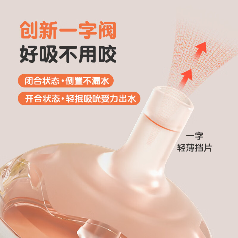 YOUKEBEI奶瓶新生婴儿防胀气防呛直饮吸管鸭嘴杯储奶瓶早产宝宝儿童全硅胶 冰水蓝9个月-4岁自带鸭嘴+吸嘴+奶瓶刷+直饮管 240ml