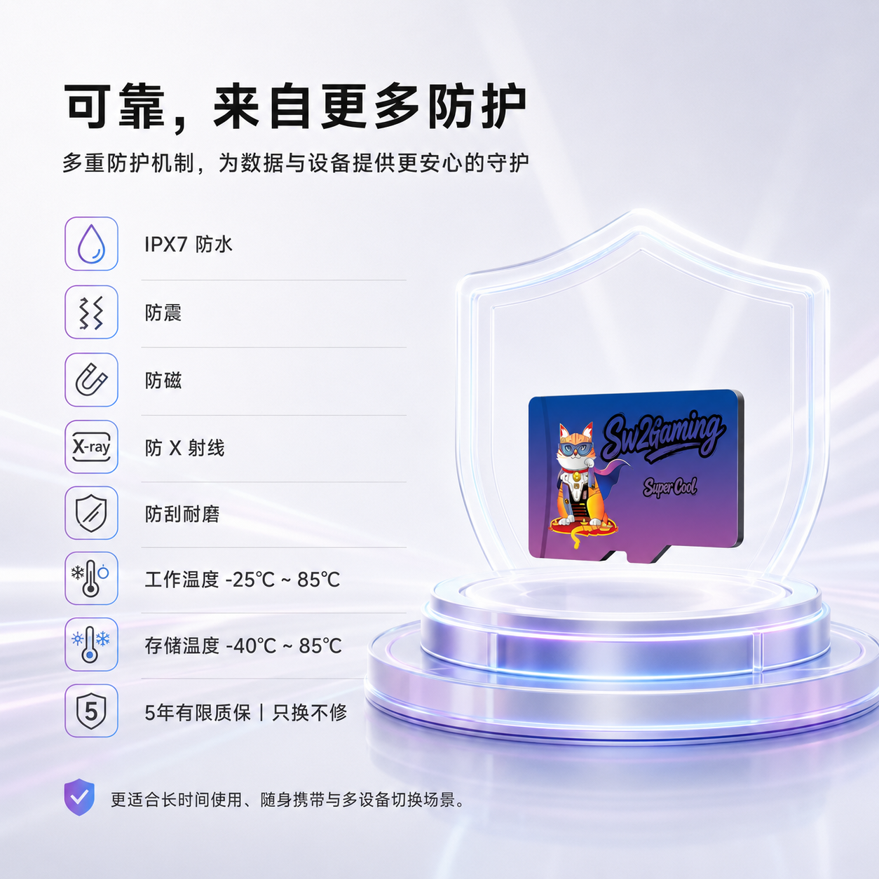 CAT CAPTAIN（猫船长）TF(MicroSD)超高速存储卡V30 A2 8K超高清适配无人机/运动相机/记录仪/游戏掌机内存卡 Switch2游戏专用880MB/s【512GB】