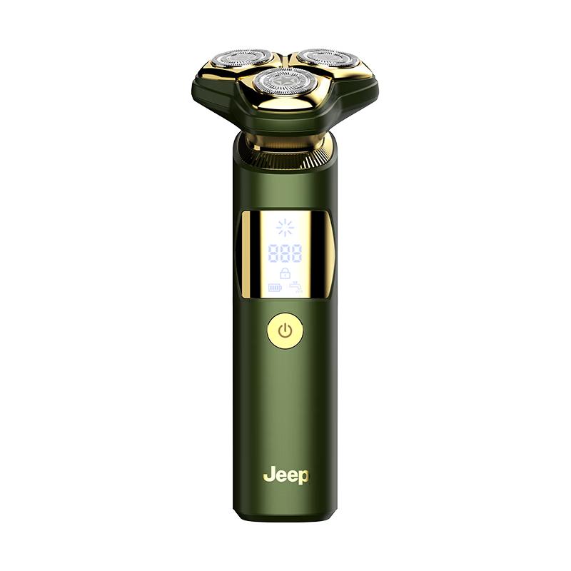 JEEP吉普ERK61电动剃须刀旋转式男士刮胡须刀快充3D浮动三刀头净剃全身水洗送男朋友老公老爸礼物神器