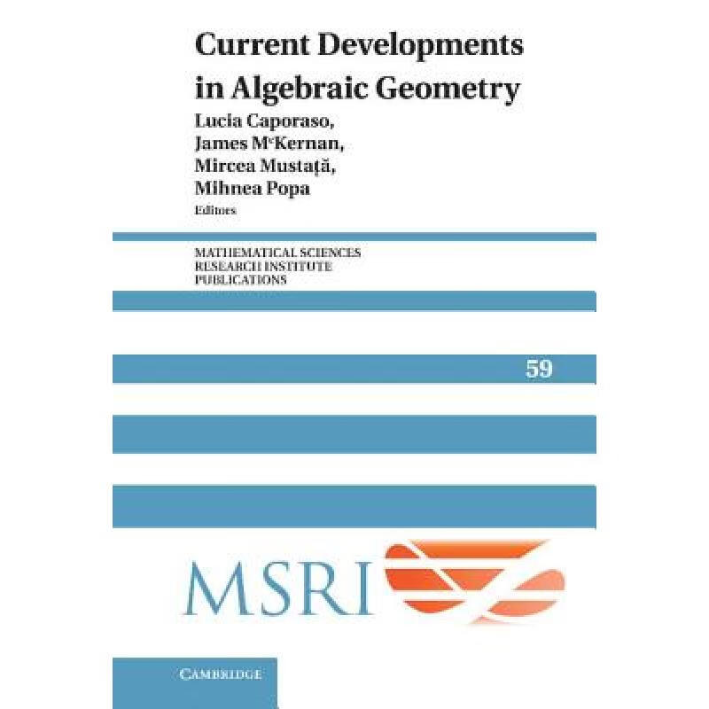 预订 Current Developments in Algebraic Geometry: ...
