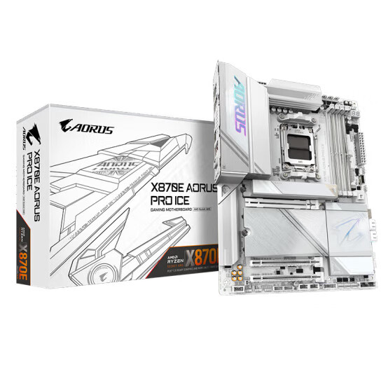 技嘉(GIGABYTE)B850M/X870E AORUS ELITE AX ICE PRO AX 冰雕 /魔鹰/小雕 技嘉B850M AORUS ELITE ICE W