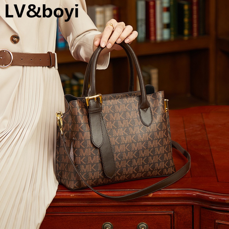 lv&boyi奢侈品品牌包包女包2022新款女士中年妈妈包大气手提斜挎包包