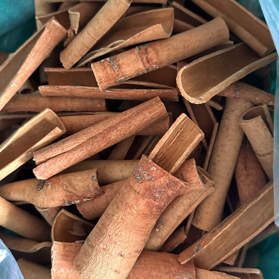 广西防城特色农产品 养生油桂肉桂条无硫中药材 去皮烟仔桂桂皮卷 35年老桂树(含油肉桂片) 500g*1袋 ·入方