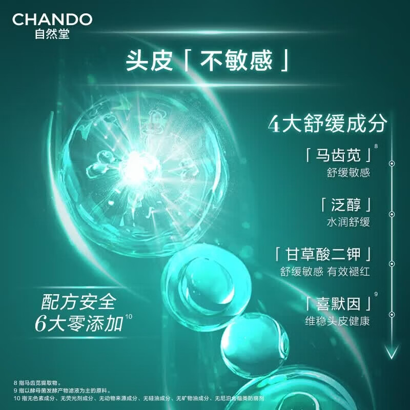 自然堂（CHANDO）洗发水[赵露思推荐]敏感头皮护理洗发套装控油止痒蓬松生日礼物 头皮防脱洗发水550ml+控油舒缓去屑洗发水550ml