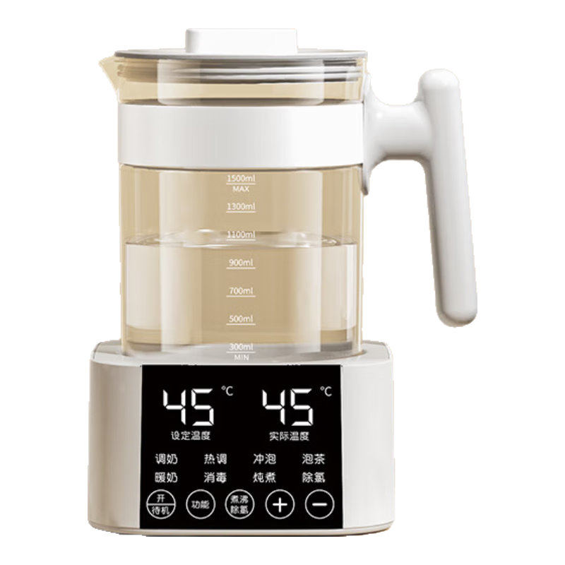 小壮熊婴儿水壶恒温调奶器婴儿调奶器智能保温泡奶暖奶家用恒温水壶 大屏款72小时恒温 1.5L