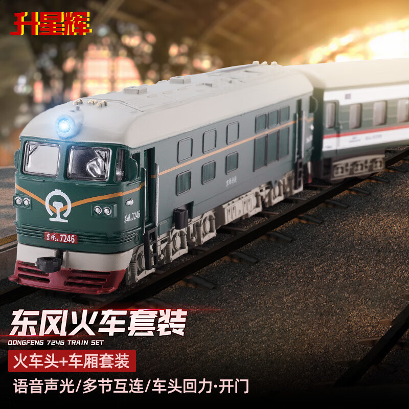 升星辉 火车模型儿童玩具高铁动车仿真合金模型东风火车头绿皮男孩礼物属于什么档次？