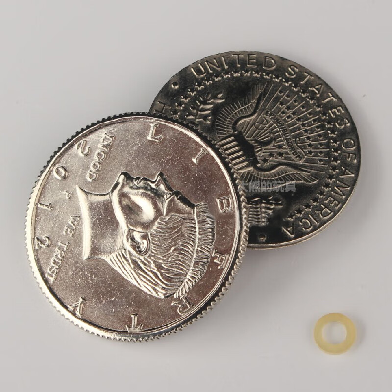 京噶魔术道具蝴蝶币  刘谦硬币穿玻璃蝴蝶币折叠币硬币三飞磁性版隔物
