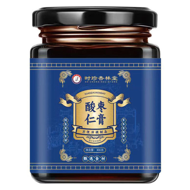 时珍杏林堂酸枣仁膏百合茯苓桑椹桂圆莲子安睡膏 时珍杏林堂酸枣仁膏300克/瓶新 300g*1瓶