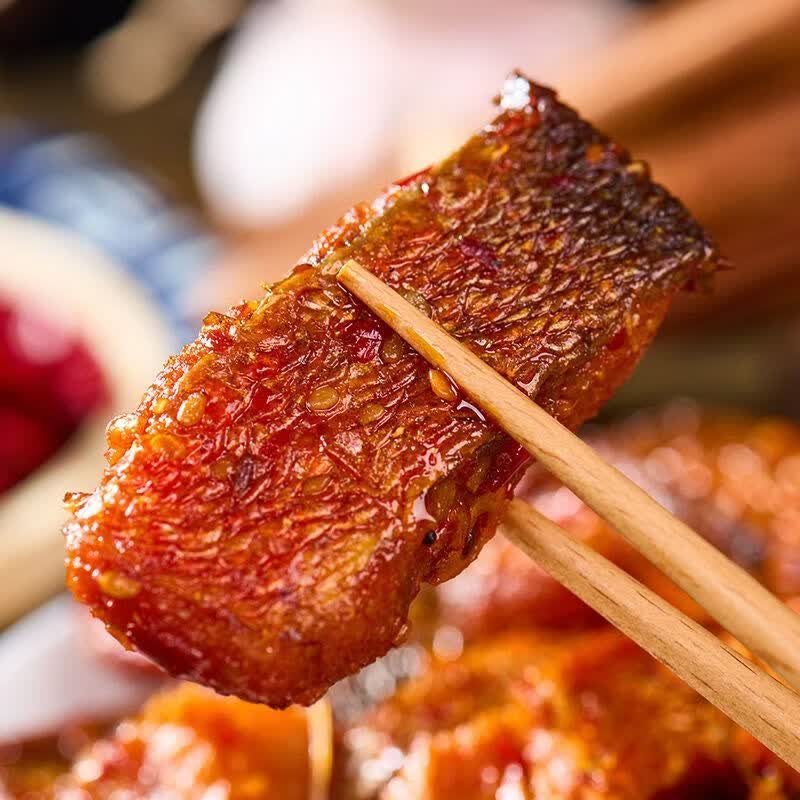 鑫香龙湖南特产香辣鱼排休闲追剧必备下酒零食解馋办公室开袋即食 爆辣鱼排(辣度很高能吃辣再拍) 800g(约40-42包)
