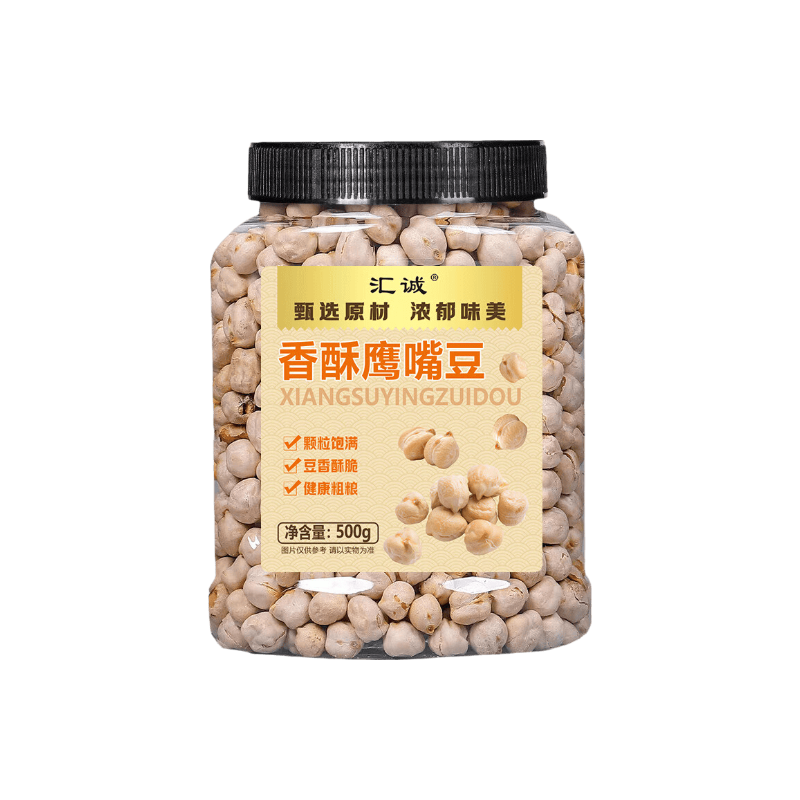 汇诚香酥鹰嘴豆500g罐装坚果炒货非油炸豆子即食健身粗粮代餐 【原香酥脆】香酥鹰嘴豆500g