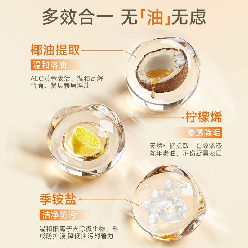 菲碧清厨房除油污清洗剂抽油烟机清洁剂衣服小白鞋去重油污多功能油污净 【食品级安全 0腐蚀0残留】油污净750ml大容量