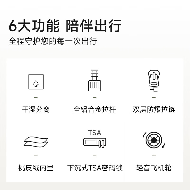 爱华仕(OIWAS)20寸行李箱大容量轻便拉杆箱密码登机行李箱旅行高颜值皮箱 绛红色【6848-海岸线】 20英寸 标准登机箱