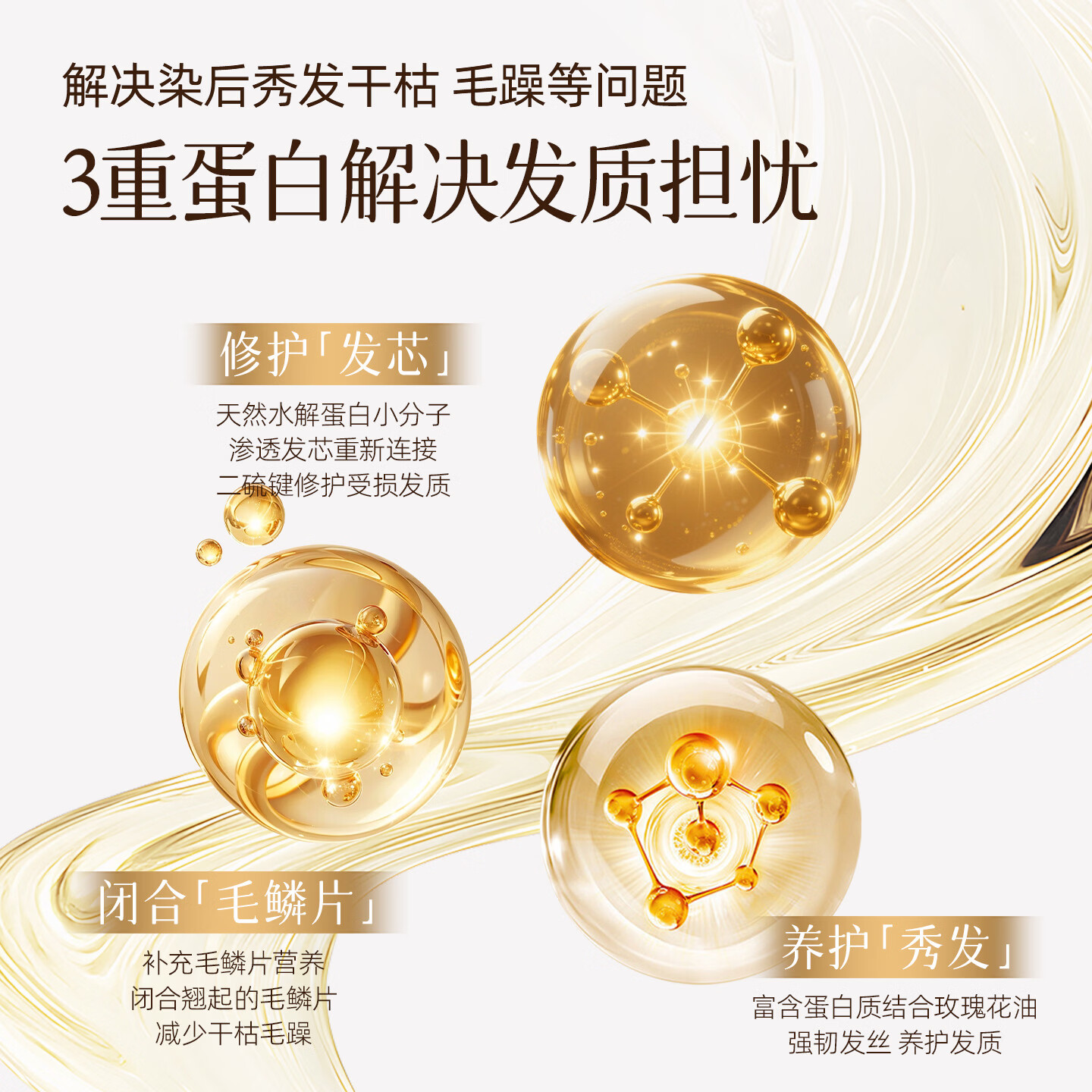 光岁染发剂神器一梳黑蛋白莹亮锁色染护膏精油植物染发膏天然家用 黑茶色-热卖【时尚减龄】