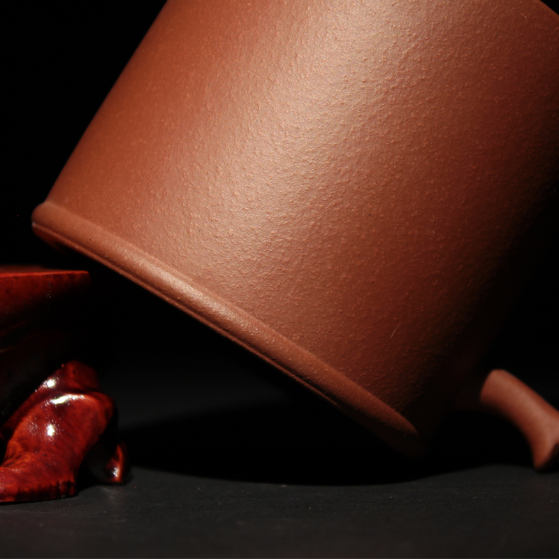 鲍鼎泰 紫砂茶杯陶瓷杯主人杯办公商务情侣水杯带盖子套装 男女 竹韵杯