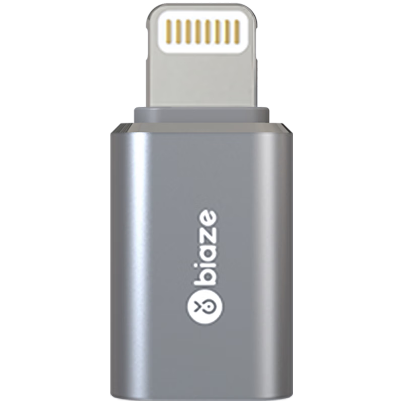 Biaze 毕亚兹 安卓苹果转接头转换器type-c转lightning充电数据线 支持iPhone14/