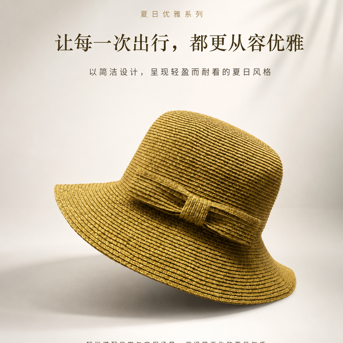女士帽新款夏季海边沙滩帽遮阳防晒帽女渔夫帽休闲百搭太阳帽草帽 卡其色 57cm