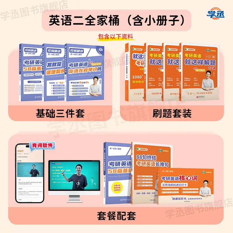 学丞2027刘晓艳考研英语不就是语法和长难句刘晓艳 2027考研英语刘晓燕你还在背单词吗 27考研英语阅读58篇基础阅读写作三小门 【英二全家桶】到手10本书(含小册子) 京东折扣/优惠券