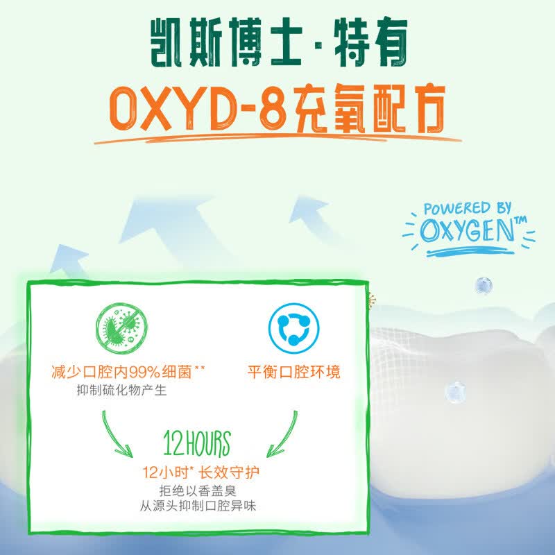 TheraBreath凯斯博士漱口水清新口气减少细菌持久去口臭无酒精成人儿童用 【超划算】温和薄荷加量1升装