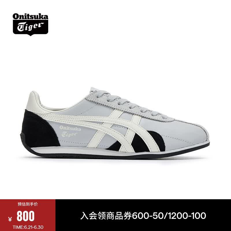 Onitsuka Tiger鬼塚虎新款 复古男女款运动休闲鞋慢跑鞋RUNSPARK 灰色/黑色 37