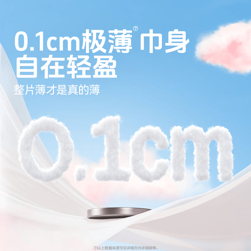 舒莱云柔肌卫生巾棉柔透气少女姨妈巾超柔学生日夜组合装 日夜3包22片