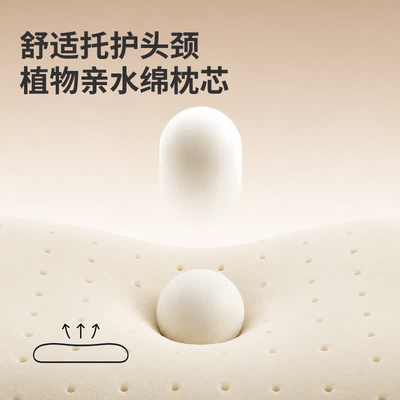 IWVW儿童枕头婴儿定型枕新生儿6月-6岁宝宝硅胶枕护脊抗菌纯棉安抚枕 1-6岁甜心派对【亲水绵枕芯/四季款】3cm-礼盒装