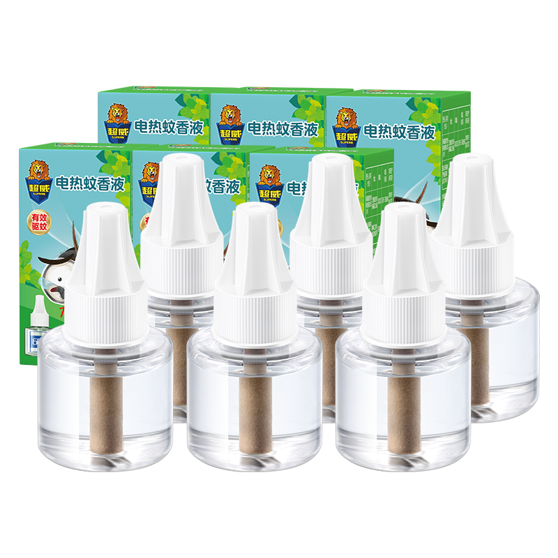 超威 电蚊香液 驱蚊灭蚊防蚊液家用套装品牌官方灭蚊器 【回购推荐】6瓶补充液