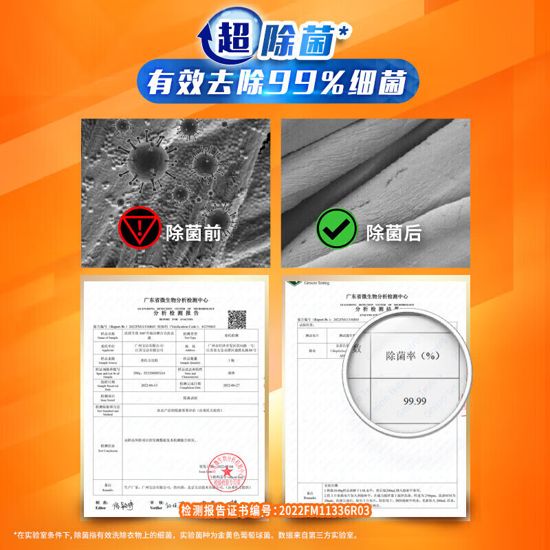 汰渍洗衣液强洁净力去除深层污渍 除菌除螨 2袋 500g 全效升级洗衣液