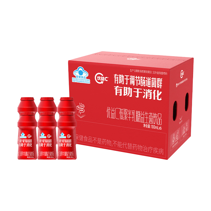蒙牛优益C益生菌100ml*6瓶*4盒 24.9元 - 86线报
