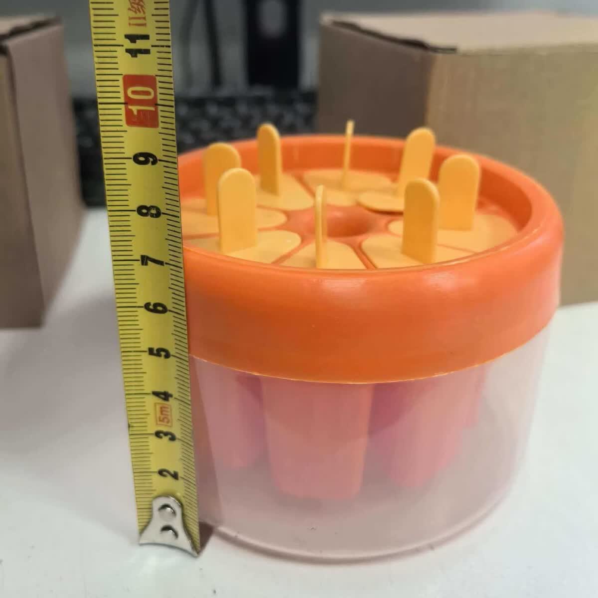 【优选好物】家用做冰棒冰棍雪糕模具磨具雪糕自制冻做冰糕冰棍冰 橙色 京东折扣/优惠券