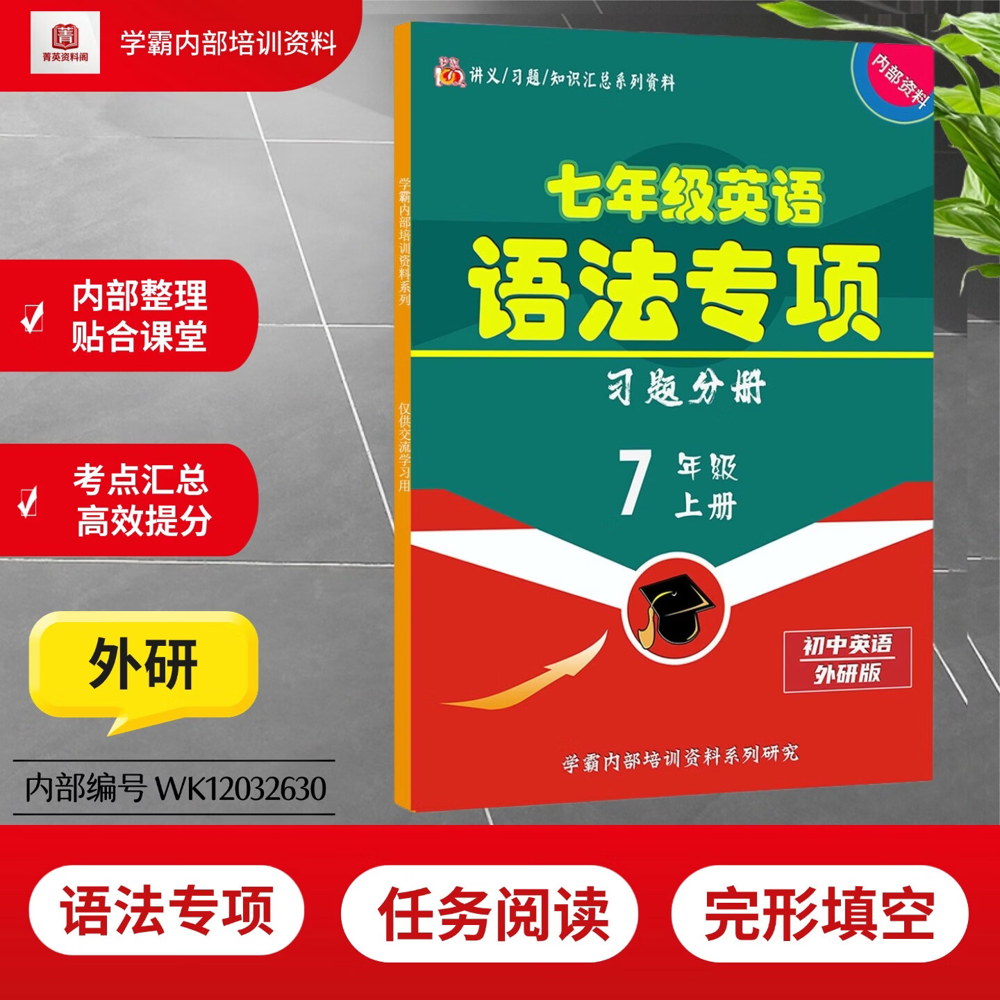 新外研版七年级上下册英语阅读理解完形填空语法专项训练同步必刷题语篇填空任务型阅读完补全对话 【外研七上1本】语法专项训练