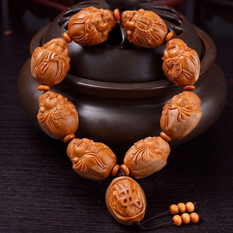 盘道 橄榄核手串 包衣弥勒 2.
